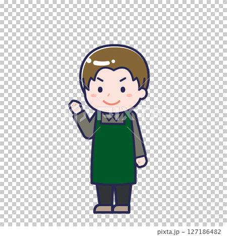 Restaurant staff / diagonal / male 12 127186482