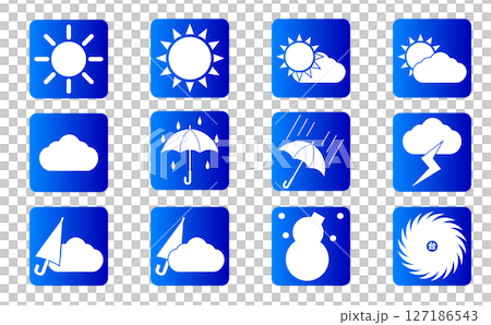 Weather symbol emoji set illustration Weather symbol emoji set illustration 127186543