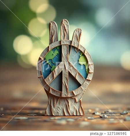 世界平和を願うデザイン 世界平和を願うデザイン 127186591