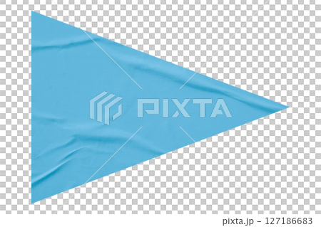 Light blue crumpled paper arrow isolated on transparent background Light blue crumpled paper arrow isolated on transparent background 127186683