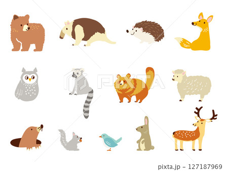 動物イラスト　セット 127187969