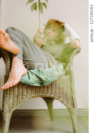 Hobby home gardening for teenager, Home gardening, love of houseplants, freelance. Hobby home gardening for teenager, Home gardening, love of houseplants, freelance. 127188163