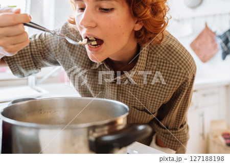 check readiness boiling noodles check readiness boiling noodles 127188198