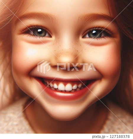 満面の笑顔をする世界の子供たち① 127188378