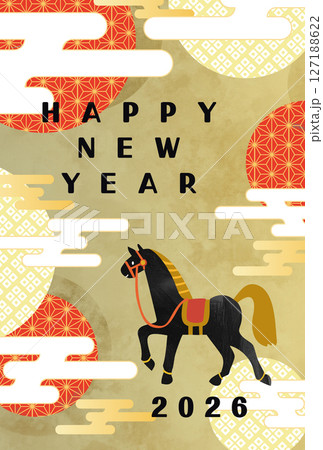 年賀2026　おしゃれ　年賀状 127188622