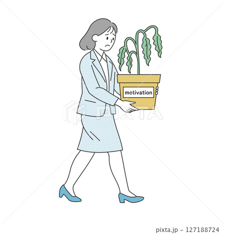 仕事のやる気低下中 127188724