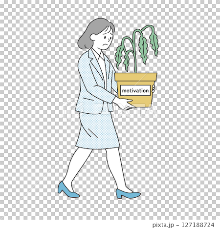 仕事のやる気低下中 127188724