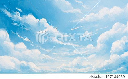 美しい雲と空のイラスト 127189080