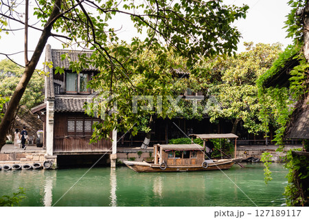 中国 烏鎮 西柵 ウォーターフロント 中国 烏鎮 西柵 ウォーターフロント 127189117