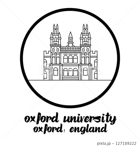 Circle Icon Oxford University. Vector Illustration Circle Icon Oxford University. Vector Illustration 127189222
