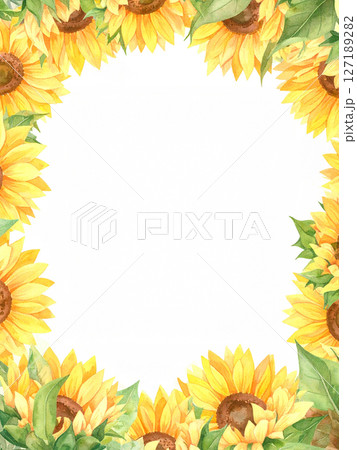 向日葵　コピースペース 127189282