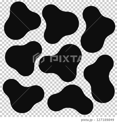 柔軟圓形物品套裝，觸感柔軟，黑色 127189849