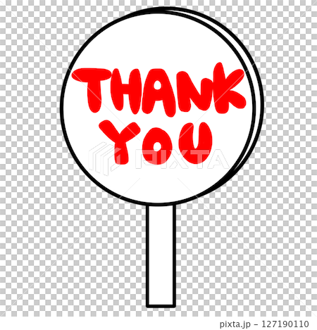 感謝・ありがとう・THANK YOUの文字の札のイラスト。 感謝・ありがとう・THANK YOUの文字の札のイラスト。 127190110