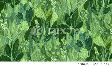 緑豊かな植物背景 127190335