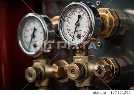 Precision Control: Air Compressor Regulator with Adjustable Features. Generative ai 127191295