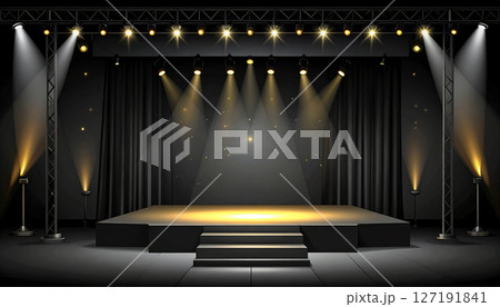 ステージ・舞台・スポットライトの背景素材 ステージ・舞台・スポットライトの背景素材 127191841