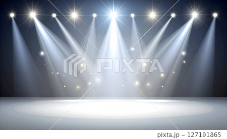 ステージ・舞台・スポットライトの背景素材 127191865