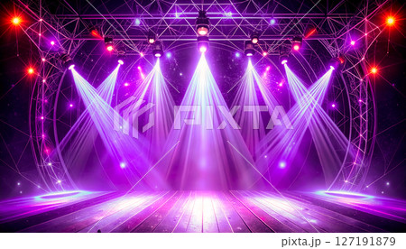 ステージ・舞台・スポットライトの背景素材 ステージ・舞台・スポットライトの背景素材 127191879