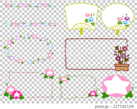 Morning glory heading frame set Morning glory heading frame set 127192129