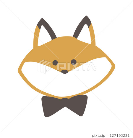 紳士なきつねのアイコンイラスト 紳士なきつねのアイコンイラスト 127193221