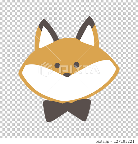 紳士なきつねのアイコンイラスト 紳士なきつねのアイコンイラスト 127193221
