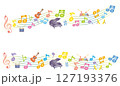 カラフルな音符 127193376