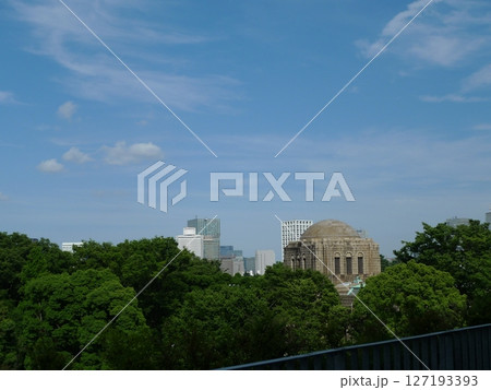 国立競技場「空の杜」から眺める都市風景 国立競技場「空の杜」から眺める都市風景 127193393