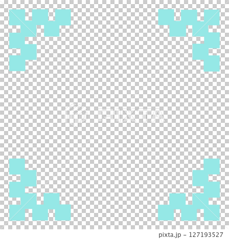 Dot Feng Shui color block decorated border and frame material with four corner designs (transparent, simple, PNG) 127193527