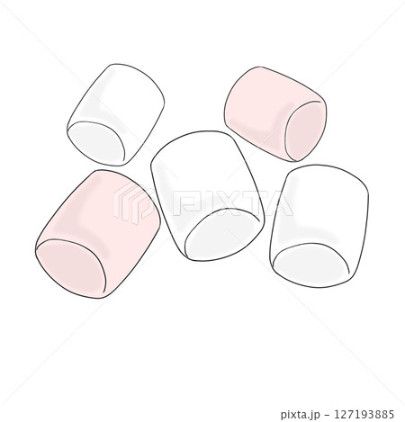 シンプル マシュマロ お菓子 食べ物 シンプル マシュマロ お菓子 食べ物 127193885