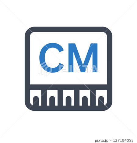 CM Ruler Outline Icon 127194055