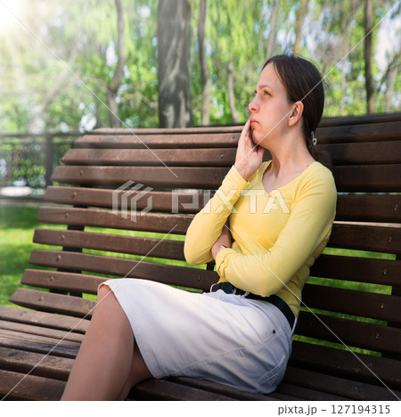 Sad girl praying to God Sad girl praying to God 127194315