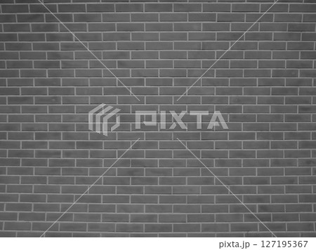 トンネルのレンガ壁。モノクロ。 トンネルのレンガ壁。モノクロ。 127195367