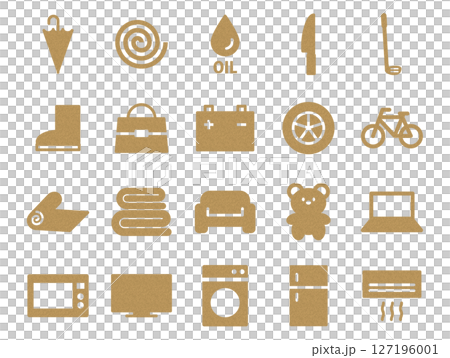 一組回收插圖 B_Cork 圖案 一組回收插圖 B_Cork 圖案 127196001