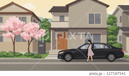 マイホームと愛車！夫婦で築く豊かなカーライフ 127197541