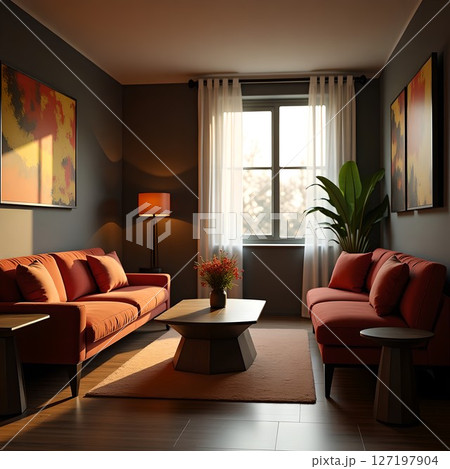 お洒落なミーティングルーム/ラウンジ 127197904