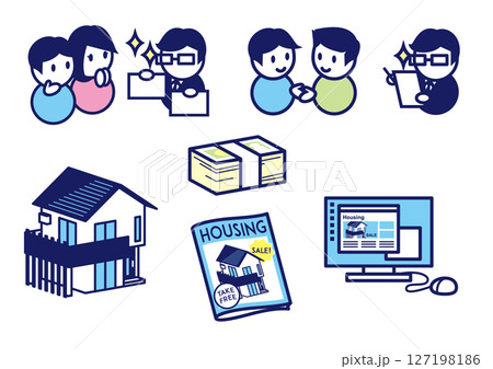 不動産や相続についてのイラスト 不動産や相続についてのイラスト 127198186