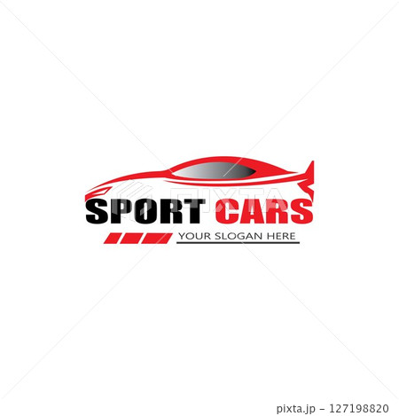 sport car logo template design vector - Vector sport car logo template design vector - Vector 127198820