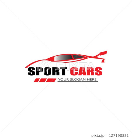 sport car logo template design vector - Vector sport car logo template design vector - Vector 127198821