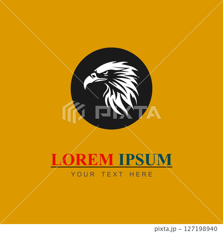 simple logo of an eagle's head 127198940