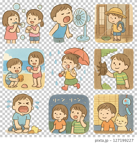 夏天可以使用的插圖 127199227