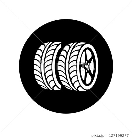 car tires black circle background car tires black circle background 127199277