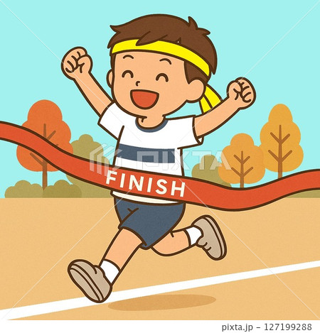 走る男の子 127199288