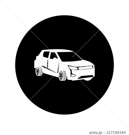 simple sports car icon, vectors illustration 127199384