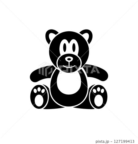 teddy bear simple icon , vectors teddy bear simple icon , vectors 127199413