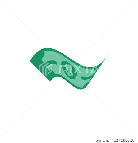 US Dollar stock paper bank notes icon sign business finance money concept vector illustration 127199519