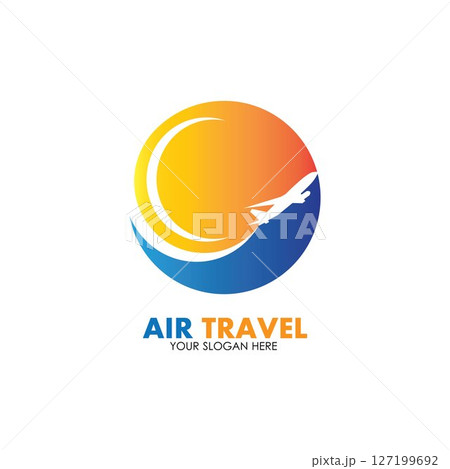 Air Travel logo vector icon design template-vector 127199692