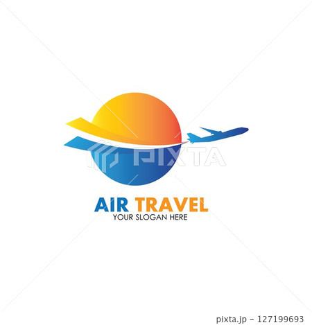 Air Travel logo vector icon design template-vector 127199693