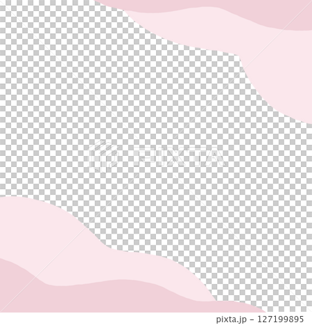 Wave pattern watercolor background and pink dull color frame 127199895