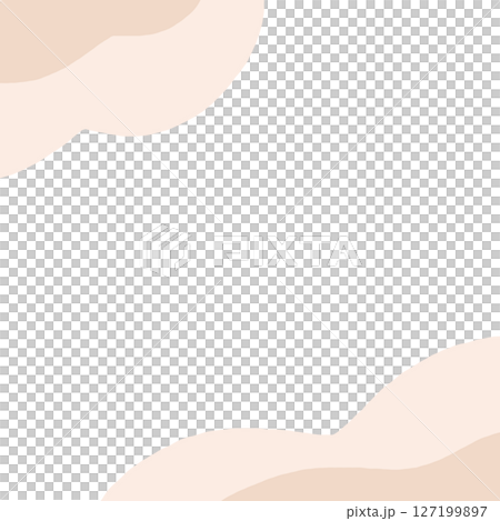 Wave pattern watercolor background material, beige dull color frame 127199897