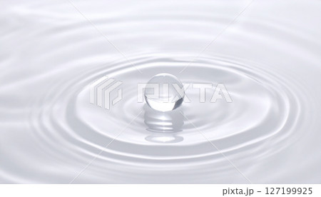 水面に落ちる水滴 127199925